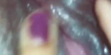 Young Horny celibate ebony masturbate