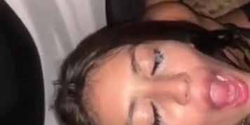 Latina Threesome Public