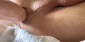My girlfriend loves to see me stretch my ass so she can tongue fuck me later