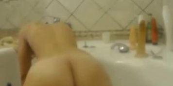 Amature shower enema