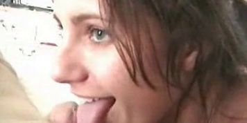 couple fucking on the bed ends with a facial - csm