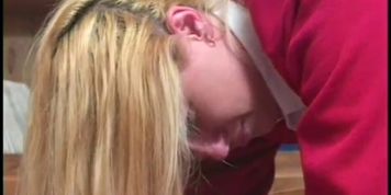 Blonde Schoolgirls Spanked and punished