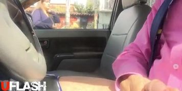 Asking Mature for Directions Car Dickflash