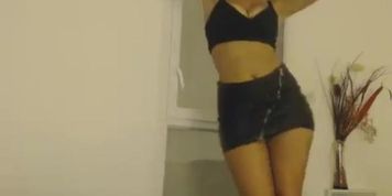 Brunette teases on cam