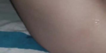 Amateur milf wife masturbates and squirts with huge toys