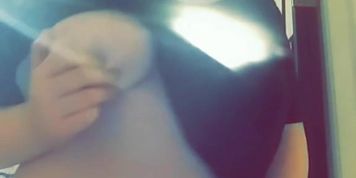 Chubby white bbw teen in panties giving you a quick show