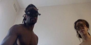 White teen playing with a black guy for anal under shower on webcam (WhiteBlack WhiteBlack)