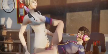 Overwatch - Hot Mercy And D.Va - Part 2