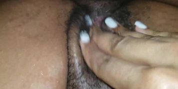 Husband Cums in Wife's Squirting Creamy Pink Pussy