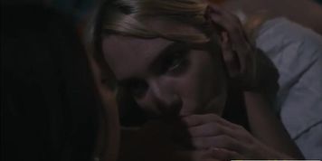 Beautiful blonde licked by her gf