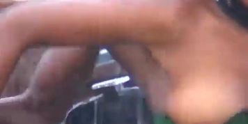 Gorgeous chick blowing two dicks