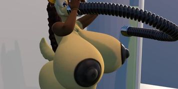 Milf Furry Inflates Her Boobs With Milk