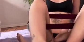 Lustery E Mia Stone And Jimmy Stone Yoga Footjob Vertical Fetish Youngpussy