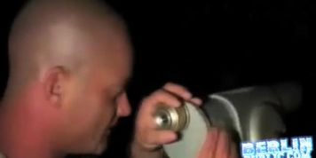 German Girl Flashing In The Street