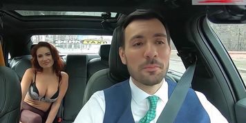 Faketaxi Redhead Wife Showing Her Beautiful Boobs
