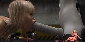 Super fuck system Sci-Fi female android fucks a gi