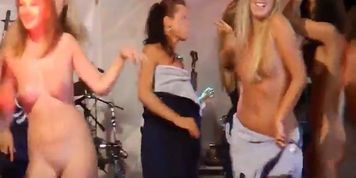 Women Dancing Naked on Stage