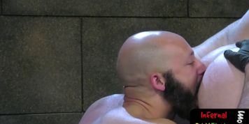 Bdsm bear fisting two tight butts