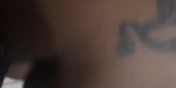 Twerk & cum with skinny Nigerian girl in hotel bathroom 1