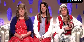 Miley Cyrus Breasts Scene  in Saturday Night Live