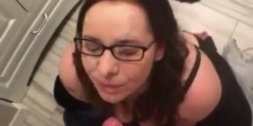 Facial after amazing blowjob