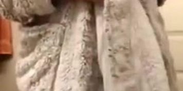 Teen big boobs drop in robe