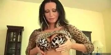 sexy couger with amazing big natural boobs strips on camera
