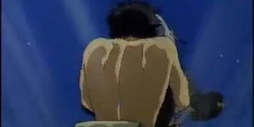 Bondage hentai gets slipped fruits in her wetpussy