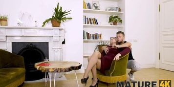 MATURE4K. Job interview ends for hot mature blonde with unplanned affair porn