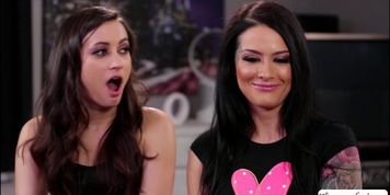 Hot teens Georgia and Katrina gets licked by milf Jelena
