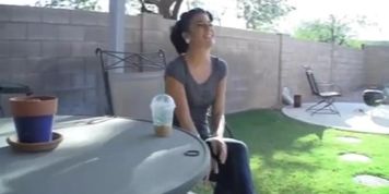 Jenna Talked Into a Blowjob During Smoke Break