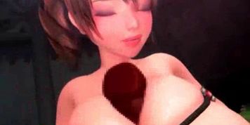 Animated rubs long green cock - video 2