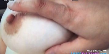 Quick blow job from big tits mature lady with CIM