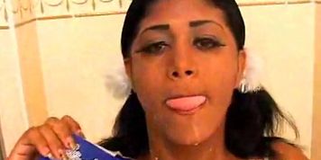 Milk all over Kristina milan