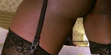 Ebony milf Diamond Jackson with huge boobs rough fucked