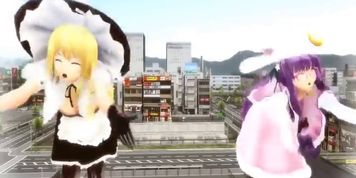 [3D MMD Giantess] Giantess Marisa & Patchouli Giga Growth HQ by PachiPachy