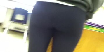 Girl In Yoga Pants With Nice Ass
