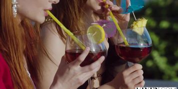 VIXEN Gorgeous Redheads Seduce Bartender While On Vacation - Jia Lissa (Lacy Lennon)