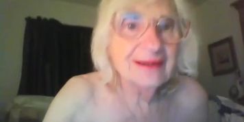 blonde granny nurse showering