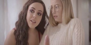 Threesome porn with two innocent teen cuties (Whitney Wright)