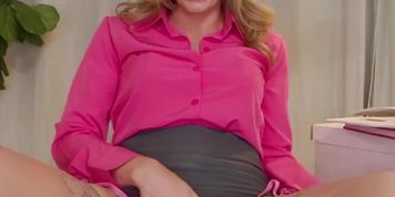 Elegant tease in sheer lingerie and stockings (Cory Chase)