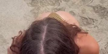 The Princess Jas Celebrating My Birthday By Sucking Rich Daddys Dick In The Private Beach
