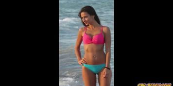 SPY BEACH - Voyeur Beach Hot Blue Bikini Thong Amateur Teen Video