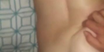 Baby momma getting beat from the back homemade on cell phone