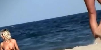 Nudist women caught by voyeur