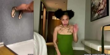 Ebony Teen Cutthroat Zo in Explicit Hardcore Encounter After Ceiling Challenge