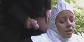 Slutty french nun fucked outside porno part6
