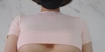 Korean coquettish female anchor bj has no one to accompany her to live an episode of touching her br