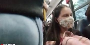 bulge flash bus lady