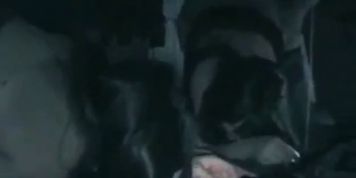 Amateur slut gangbanged in Adult Theater